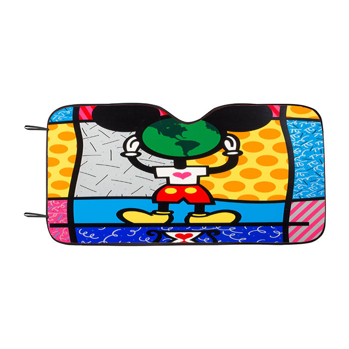 Romero Britto Mickeys World Wallpaper Car Auto Sun Shade Windshield Cover