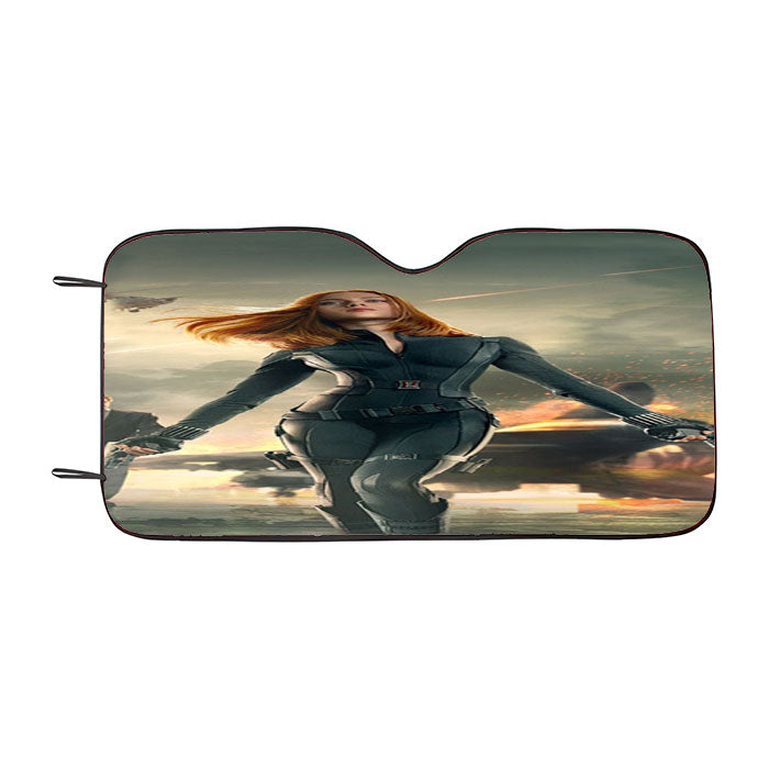 Scarlett Johansson Captain America Car Auto Sun Shade Windshield Cover