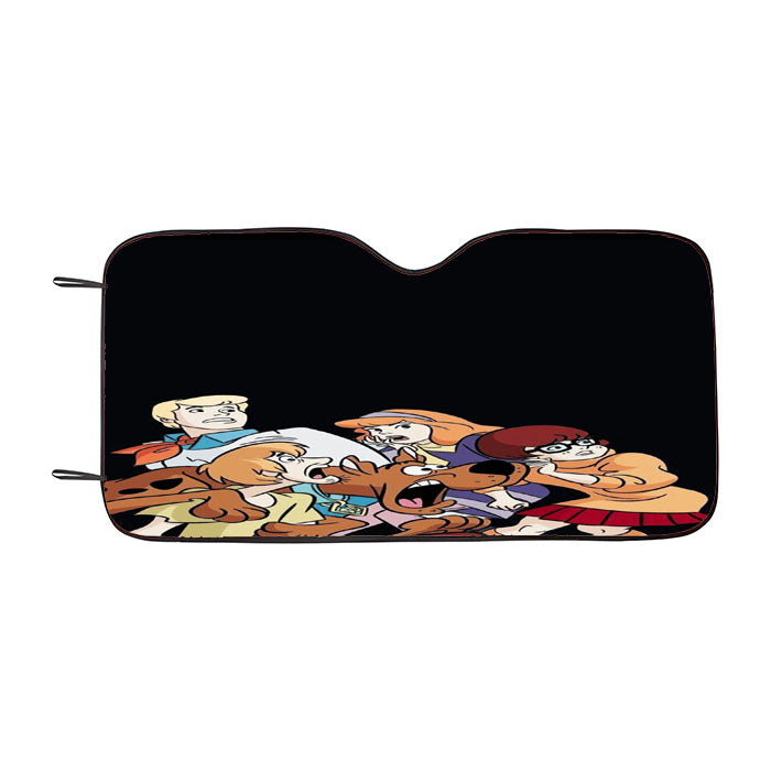 Scary Club Scooby Doo And Friend Car Auto Sun Shade Windshield Cover