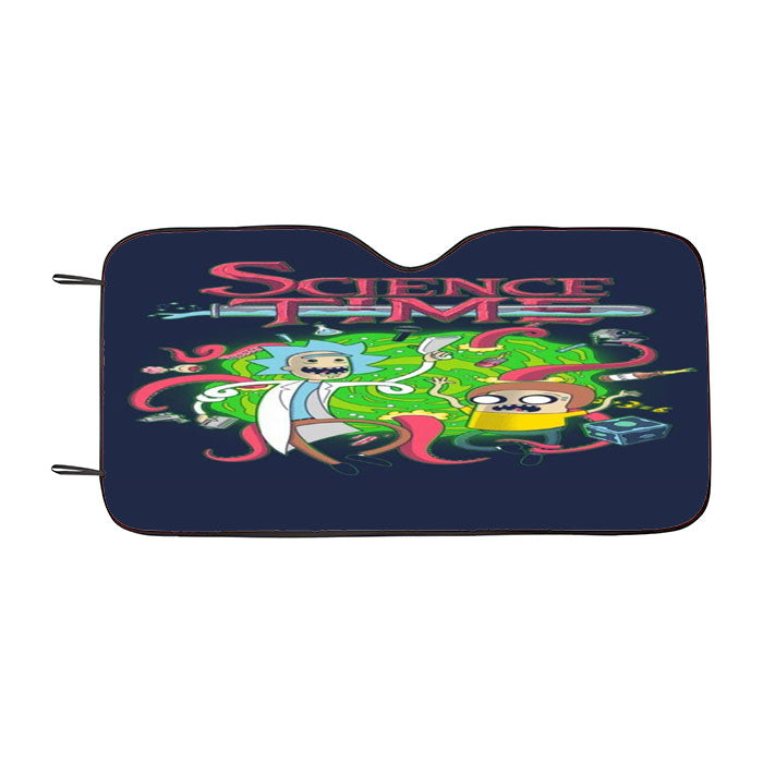 Science Time Adventure Time Rick And Morty Car Auto Sun Shade Windshield Cover