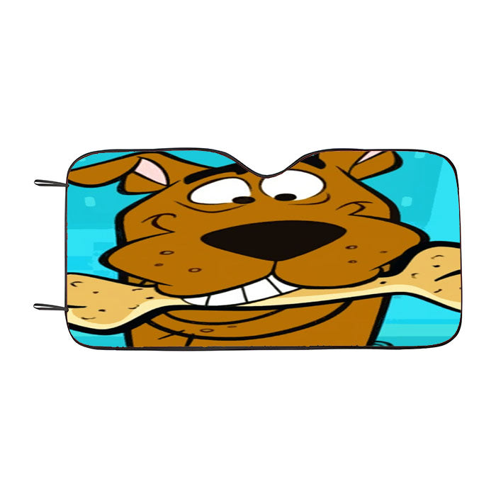 Scooby Doo Loves Bone Cartoon Car Auto Sun Shade Windshield Cover