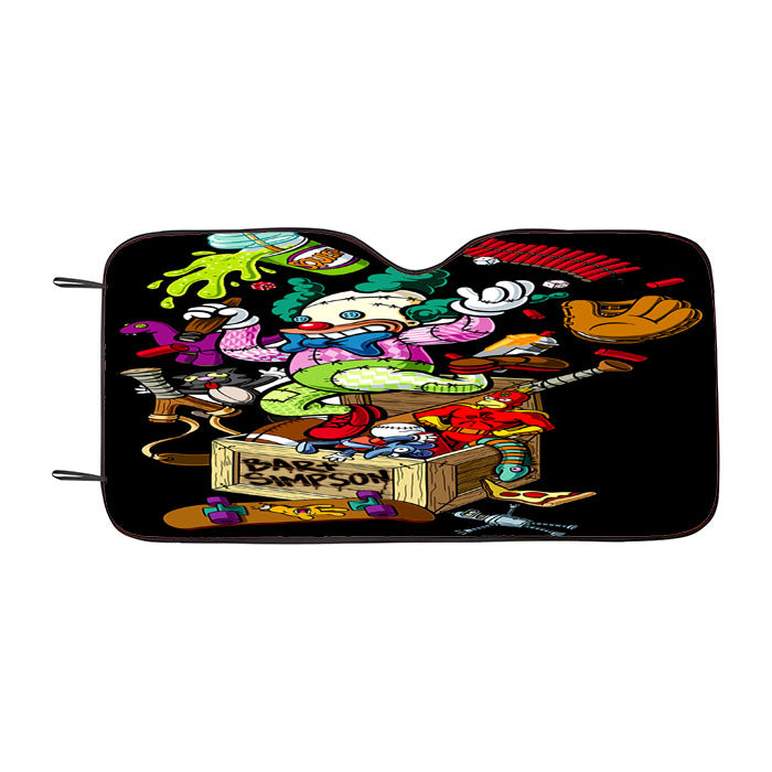 Simpsons Bar Santa Cruz Art Black Car Auto Sun Shade Windshield Cover