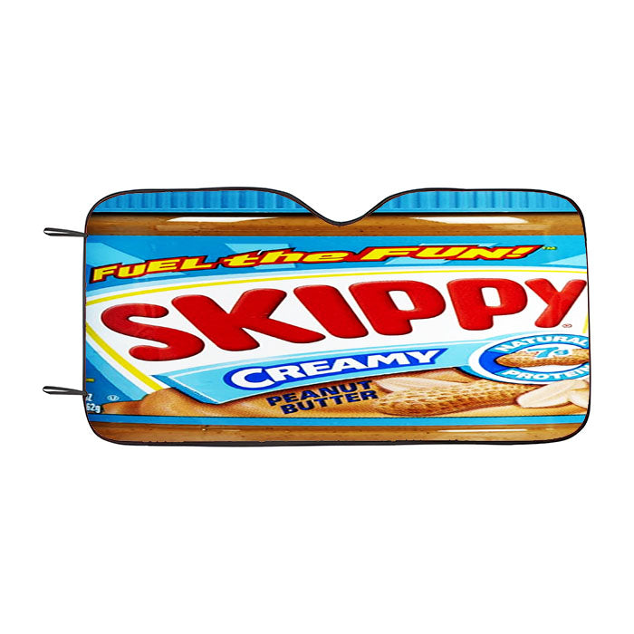 Skippy Creamy Peanut Butter Car Auto Sun Shade Windshield Cover