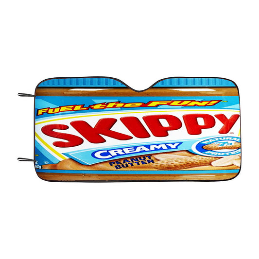 Skippy Creamy Peanut Butter Car Auto Sun Shade Windshield Cover