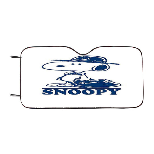 Snoopy Blue Line Car Auto Sun Shade Windshield Cover