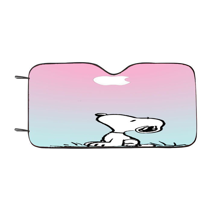 Snoopy Gradient Pink Mint Car Auto Sun Shade Windshield Cover