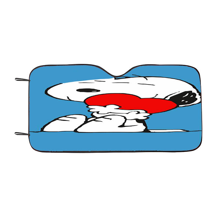 Snoopy Love Heart Car Auto Sun Shade Windshield Cover