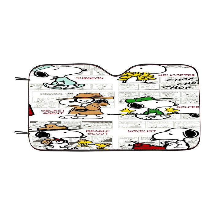 Snoopy Many Faces Comics Car Auto Sun Shade Windshield Cover