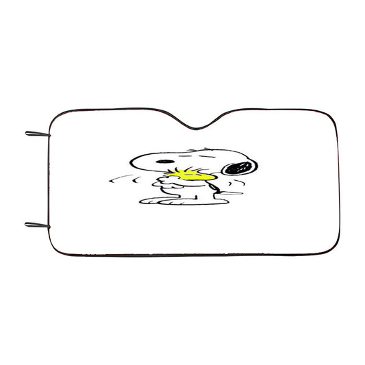 Snoopy White Car Auto Sun Shade Windshield Cover