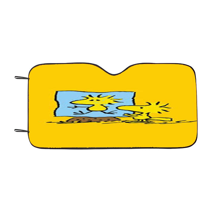 Snoopy Woodstock Painting Car Auto Sun Shade Windshield Cover