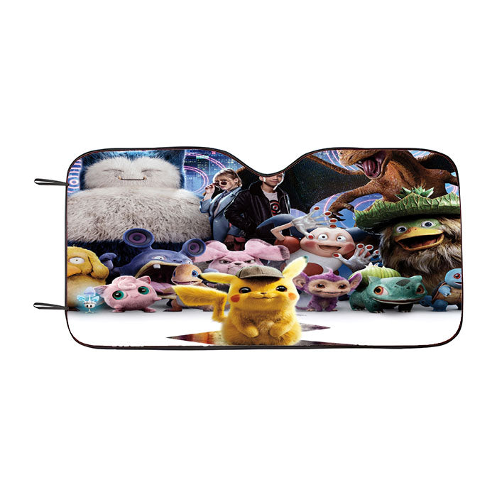 Snorlax Charizard Pokemon Detective Pikachu Car Auto Sun Shade Windshield Cover