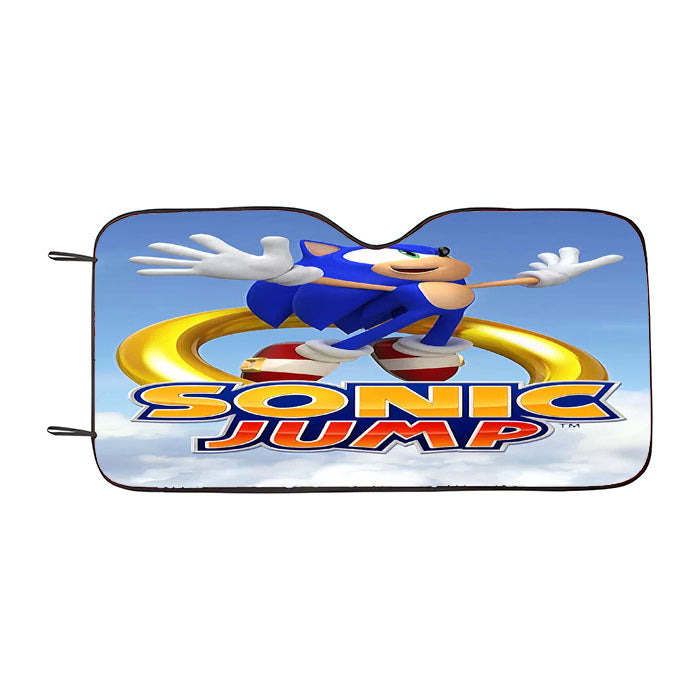 Sonic Jump Ring Car Auto Sun Shade Windshield Cover