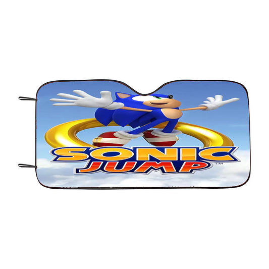 Sonic Jump Ring Car Auto Sun Shade Windshield Cover
