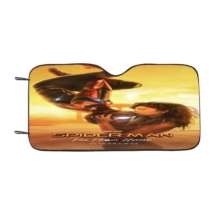 Spider Man Far From Home Kiss Car Auto Sun Shade Windshield Cover