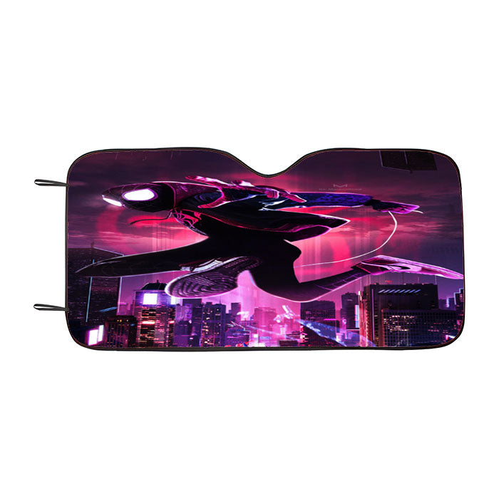 Spider Man Into The Spider Verse Artwork Car Auto Sun Shade Windshield Cover