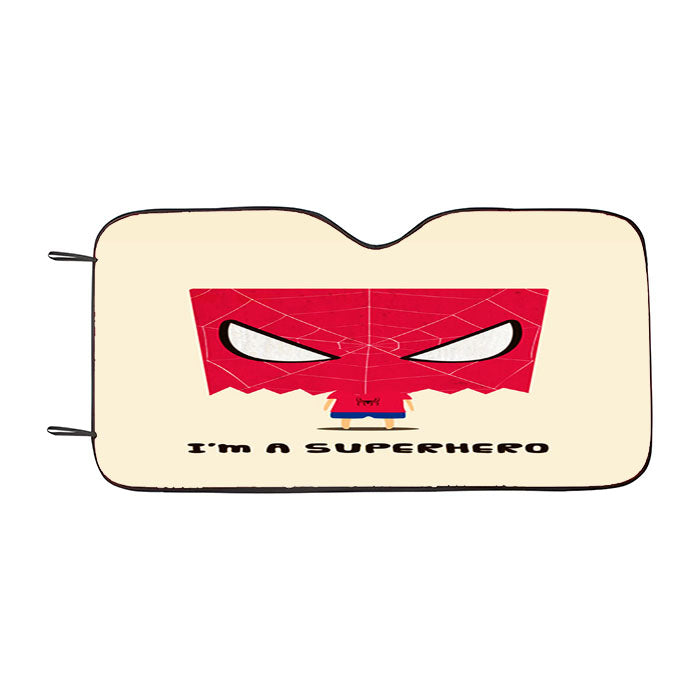 Spider Man Kid Vector Car Auto Sun Shade Windshield Cover