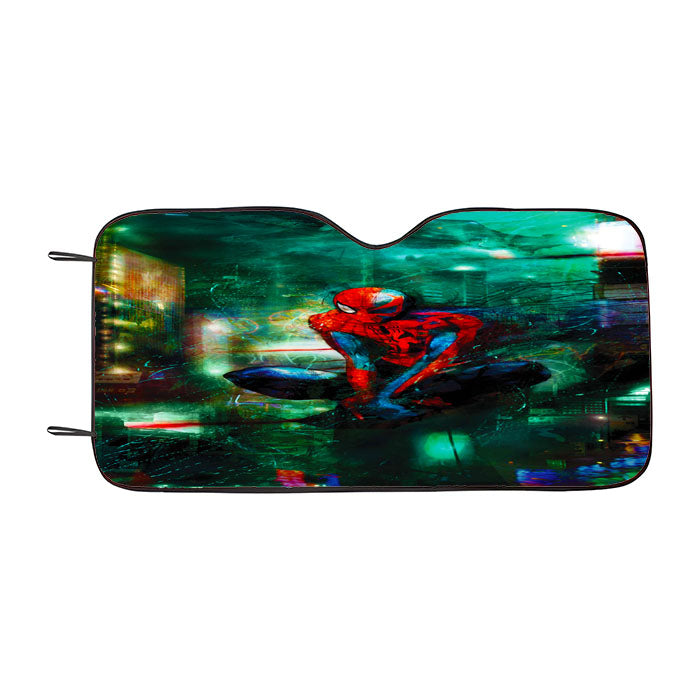 Spider Man Oversee Car Auto Sun Shade Windshield Cover