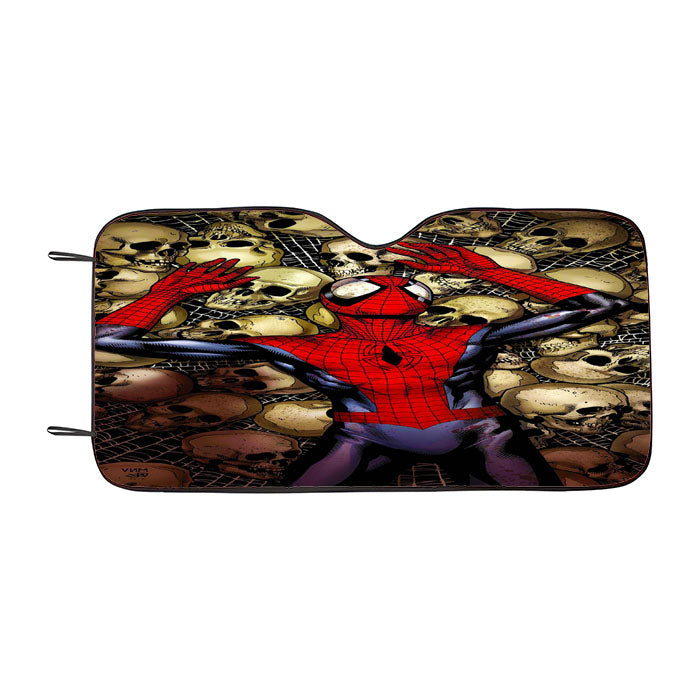 Spider Man Skull Webs Car Auto Sun Shade Windshield Cover