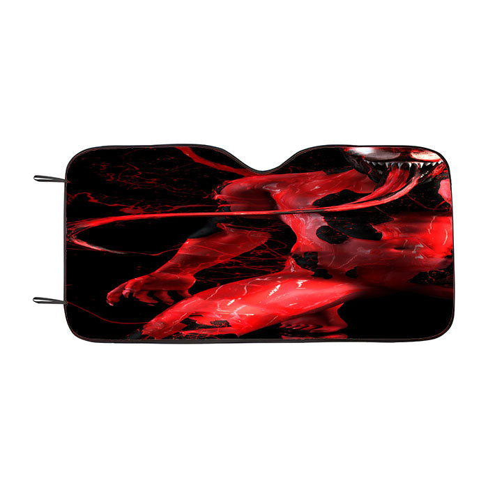 Spider Man Venom Bloody Paint Car Auto Sun Shade Windshield Cover