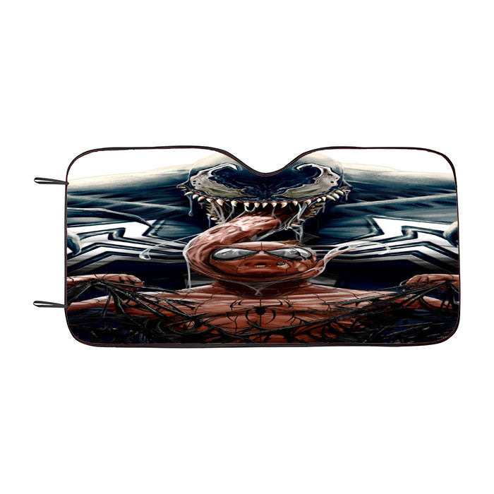 Spiderman Vs Big Venom Car Auto Sun Shade Windshield Cover