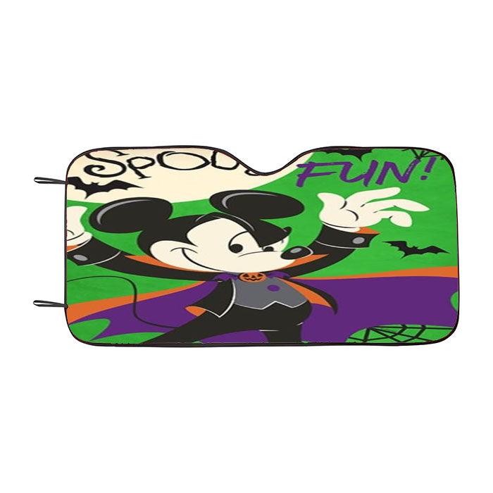 Spooky Fun Mickey Car Auto Sun Shade Windshield Cover