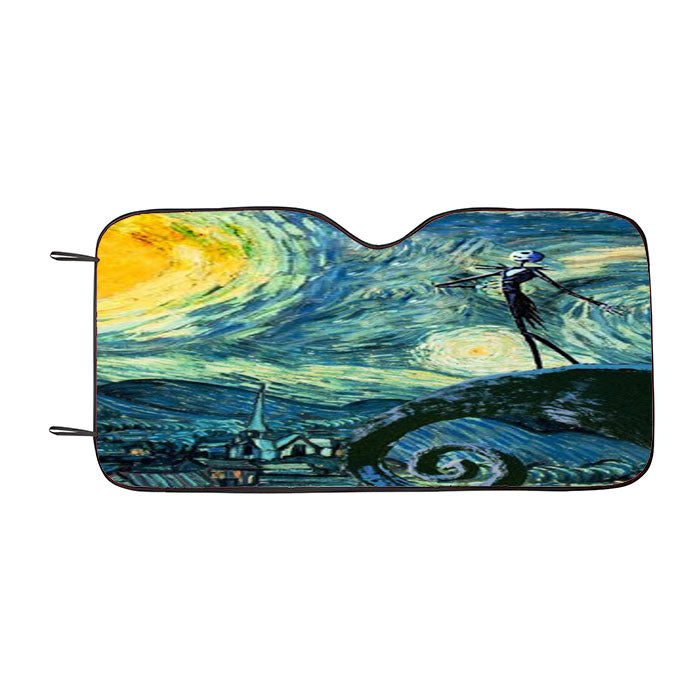 Stary Night Tardis Nightmare Car Auto Sun Shade Windshield Cover