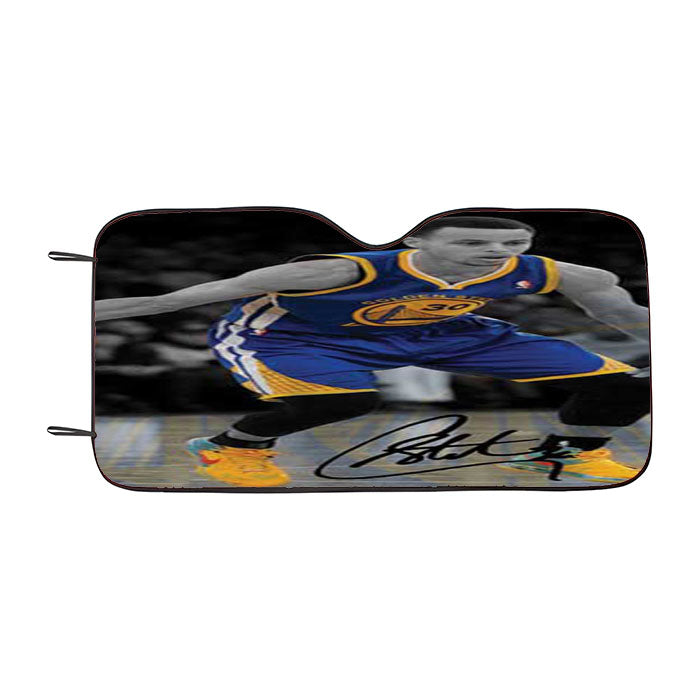 Stephen Curry Grey Blue Gold Car Auto Sun Shade Windshield Cover