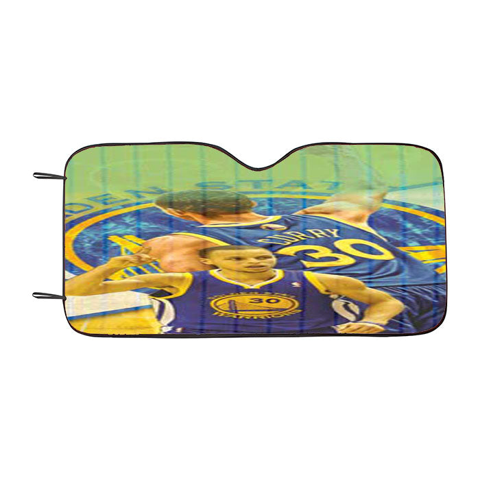 Stephen Curry Pinstripes Overlap Car Auto Sun Shade Windshield Cover