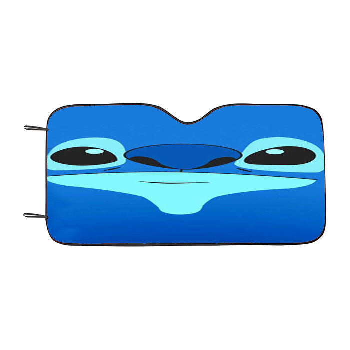 Stitch Blue Face Cute Car Auto Sun Shade Windshield Cover