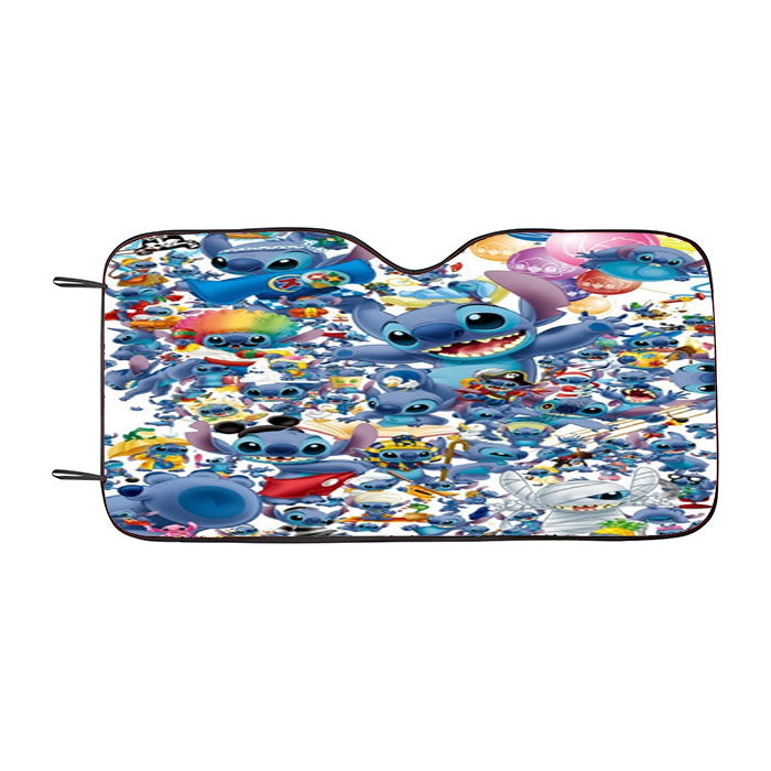 Stitch College Car Auto Sun Shade Windshield Cover
