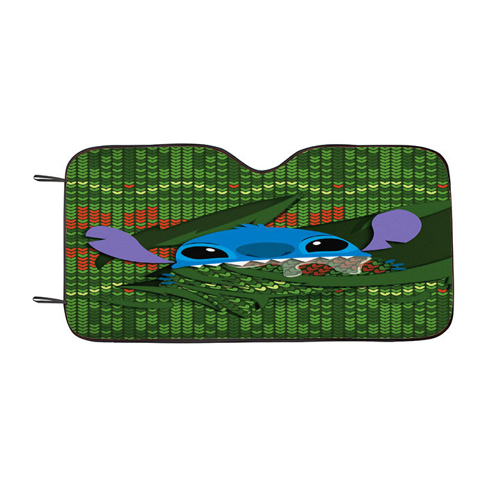 Stitch Ugly Green Sweater Car Auto Sun Shade Windshield Cover