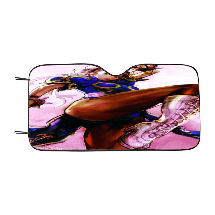 Street Fighter Chun Li Car Auto Sun Shade Windshield Cover