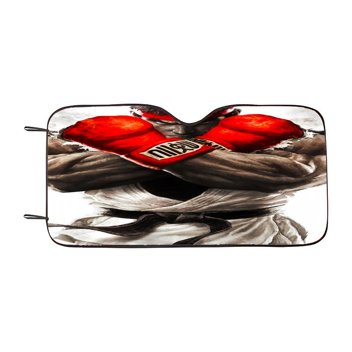 Street Fighter V Ryu Car Auto Sun Shade Windshield Cover