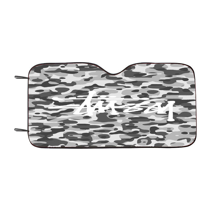 Stussy Bape Camouflage Grey Car Auto Sun Shade Windshield Cover