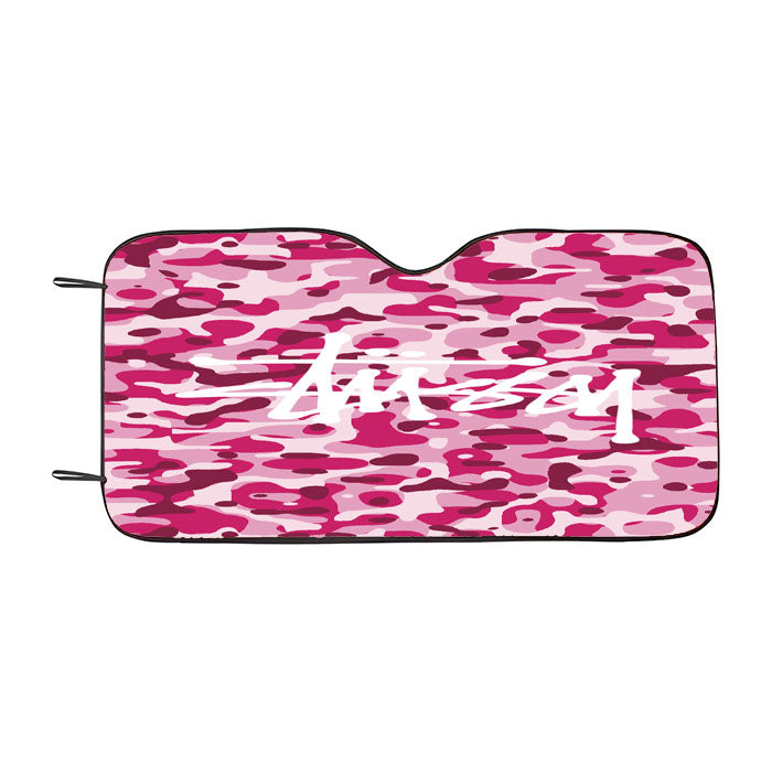 Stussy Bape Camouflage Pink Car Auto Sun Shade Windshield Cover