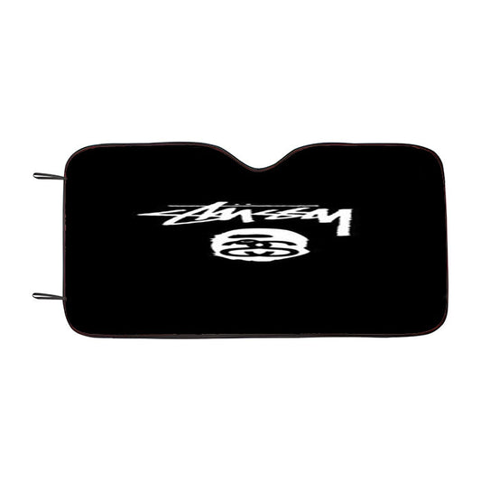 Stussy X Bape Logo Black Car Auto Sun Shade Windshield Cover