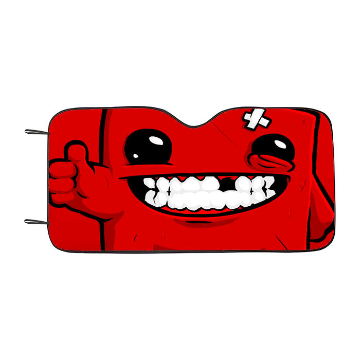 Super Meat Boy Car Auto Sun Shade Windshield Cover
