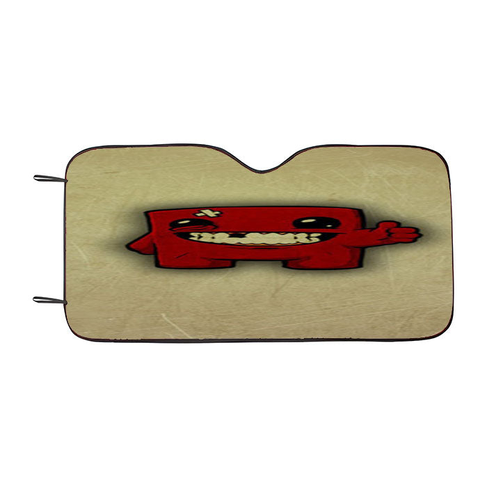 Super Meat Boy Ok Car Auto Sun Shade Windshield Cover