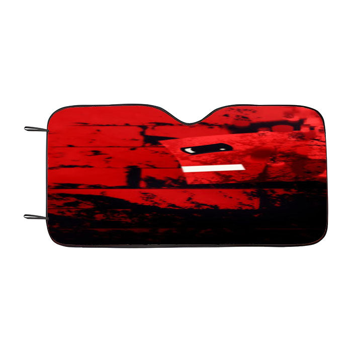 Super Meat Boy Texture Car Auto Sun Shade Windshield Cover