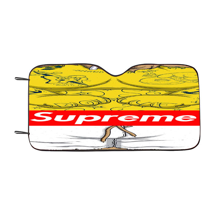 Supreme X Bart Simpson Car Auto Sun Shade Windshield Cover