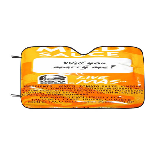 Taco Bell Sauce Mild Car Auto Sun Shade Windshield Cover