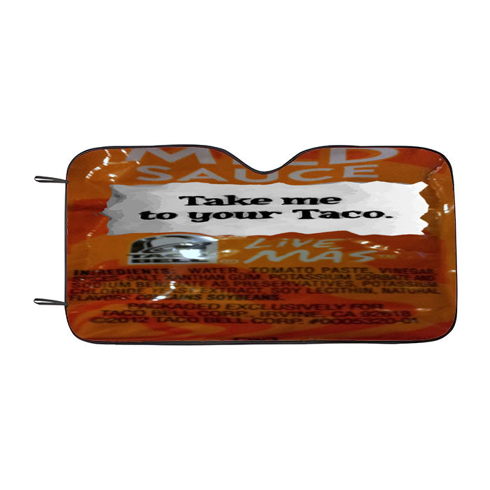Taco Bell Take Me To Your Taco Car Auto Sun Shade Windshield Cover