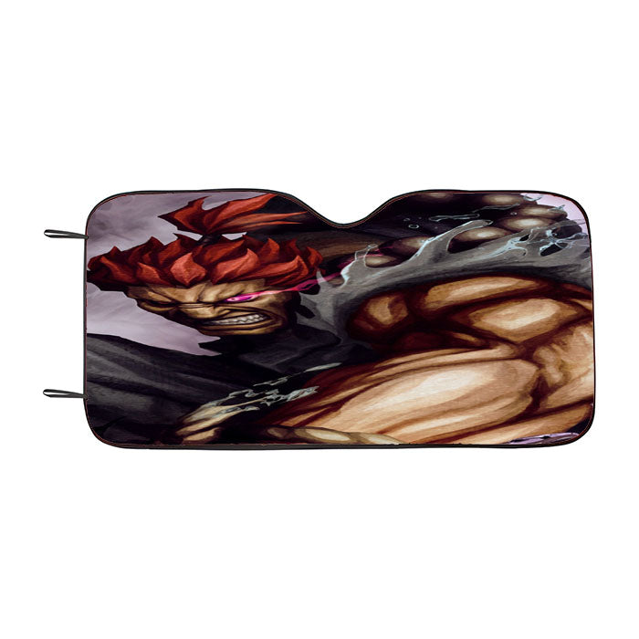 Tekken X Street Fighter Akuma Car Auto Sun Shade Windshield Cover