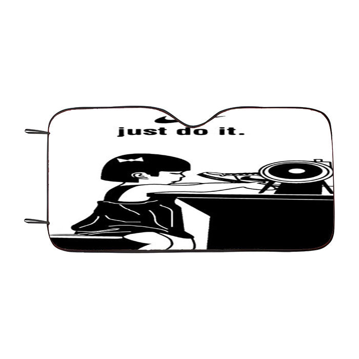 The Little Nike Girl Just Do It Car Auto Sun Shade Windshield Cover