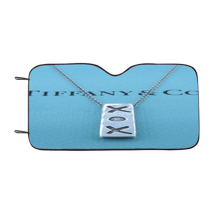 Tiffany & Co Paloma Picasso Xox Sterling Silver Diamond Necklace Car Auto Sun Shade Windshield Cover