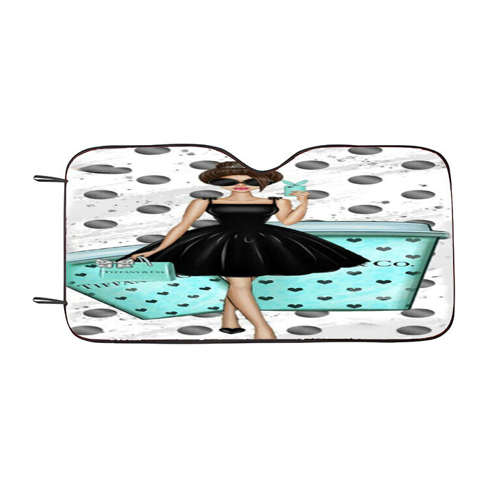 Tiffany And Co Girl Car Auto Sun Shade Windshield Cover
