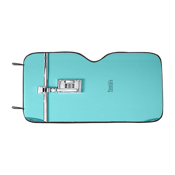 Tiffany And Co Trotter Vanity Case Blue Trunk Car Auto Sun Shade Windshield Cover