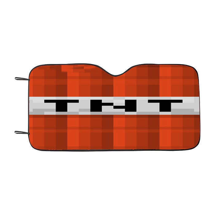 Tnt Bom Minecraft Creeper Game Car Auto Sun Shade Windshield Cover