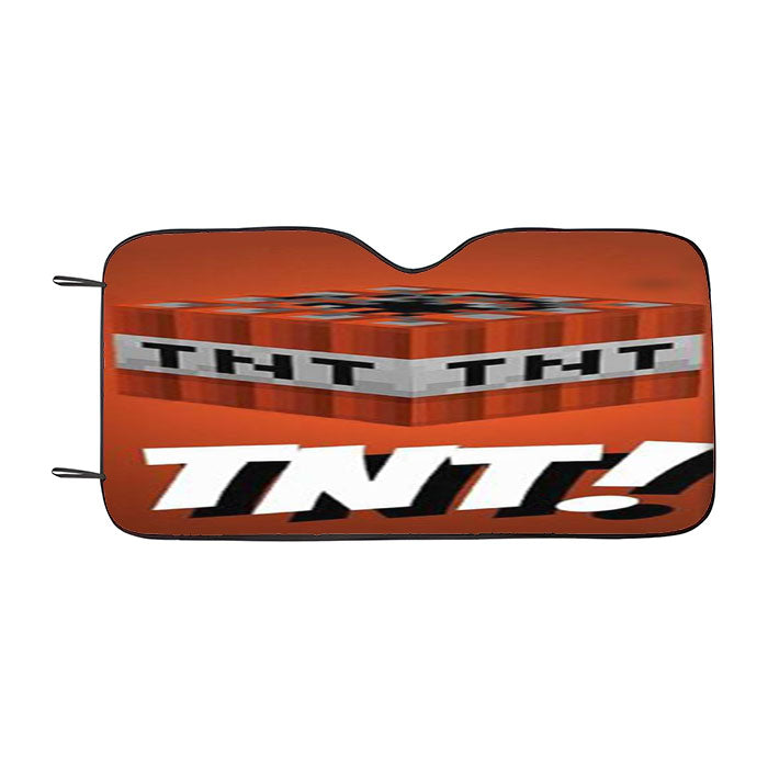 Tnt Minecraft Car Auto Sun Shade Windshield Cover