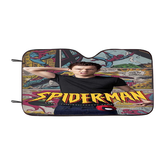 Tom Holland Comic Spider Man Car Auto Sun Shade Windshield Cover